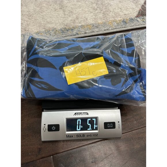 Jessica London Blue Sheer Tunic Top Black Floral Print Deep V Neck Size 24W - Picture 11 of 11